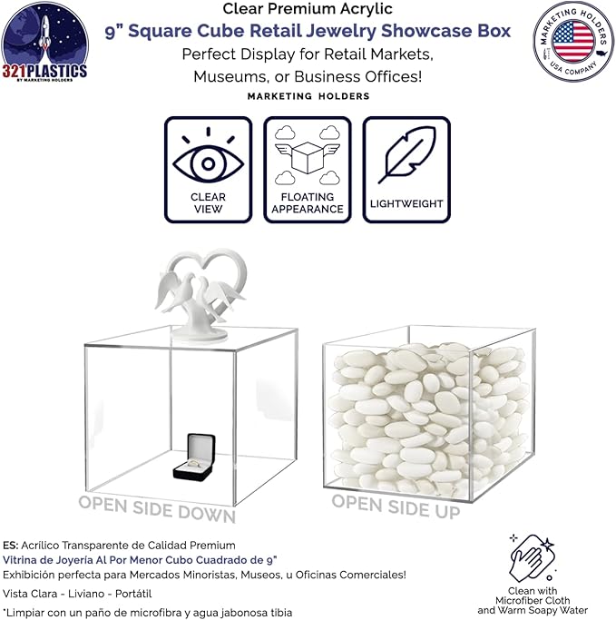 9" Clear Acrylic Display Box - Image 4