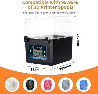 Comgrow Filament Dryer, Upgraded Filament Dry Box, Large-Capacity 3D Filament - Image 4