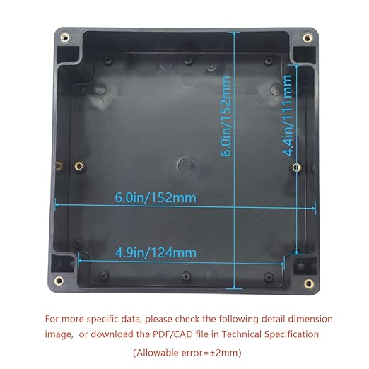 Junction Box, Zulkit Project Box IP65 Waterproof Outdoor Box ABS Plastic - Image 5