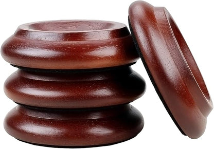 4 Pcs Solid Wood Upright Piano Caster Cups, Furniture Caster Cups, HilerPunk - Image 5