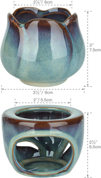 ComSaf Wax Melt Burners Essential Oil Burner Set of 2, Aromatherapy Aroma - Image 5
