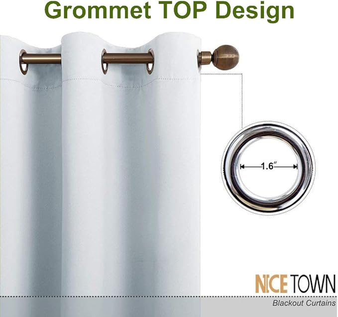 NICETOWN Insulated Sliding Door Curtain-Wide Thermal Blackout Patio Door - Image 2