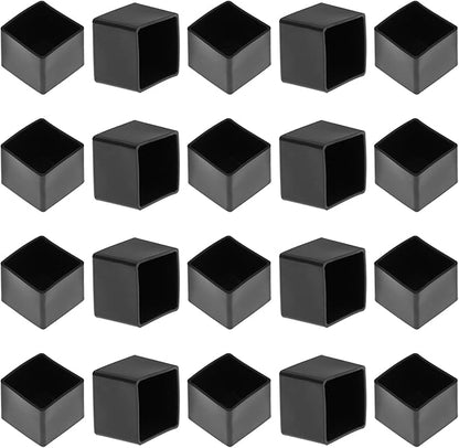 10Pcs 1" Square Chair Leg Caps, 25 x 25mm by Bonsicoky