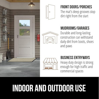 GORILLA GRIP Waterproof Traffic Guard Door Mat, Heavy Duty Entryway Mats - Image 7