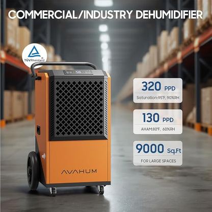 Commercial Dehumidifier for Basement, 320 Pint Commercial Grade Dehumidifiers - Image 3