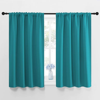 NICETOWN Peacock Blue Blackout Curtains Panels by NICETOWN