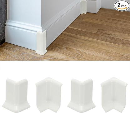 uxcell Self Adhesive Baseboard Corner Blocks, 2.2 Inch Wall Edge Corner by uxcell