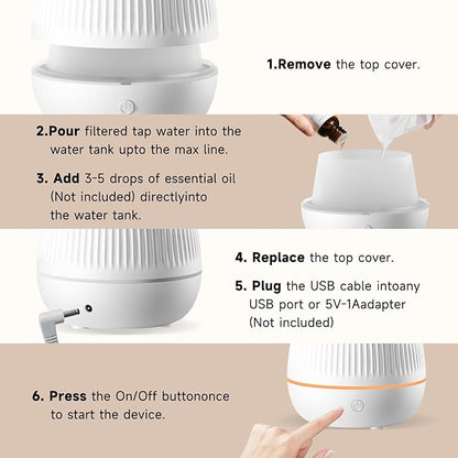 Ultrasonic Essential Oil Diffuser, Home Fragrance Aroma Diffuser - Image 6