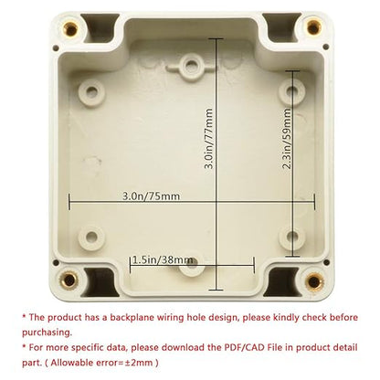 LeMotech Waterproof Dustproof IP65 ABS Plastic Junction Box Universal Electric - Image 5