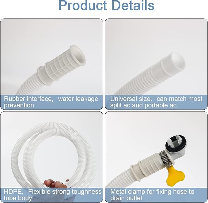 HOXHA 20 Ft Air Conditioner Drain Hose Kit Plastic Tubing - Image 3