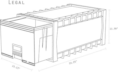 Storex 24-Inch Archive Locking Storage Box - Image 3