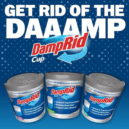DampRid Refillable Moisture Absorber, 11 oz., Eliminates Musty Odors - Image 9
