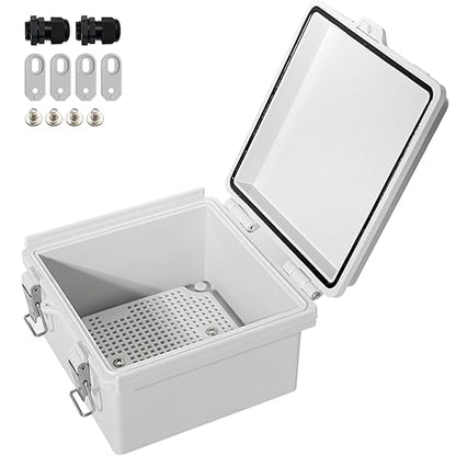 MAKERELE Small Electrical Junction Box Outdoor Weatherproof Gray Shell and IP67 by MAKERELE