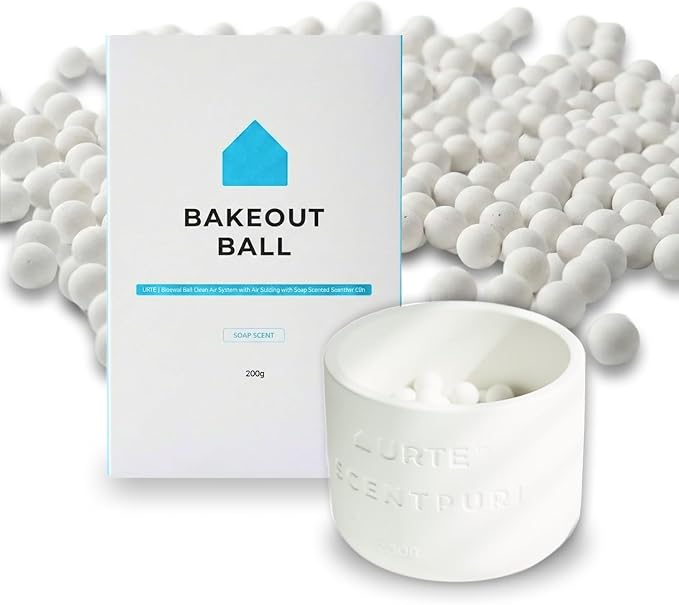 Odor Absorber Balls Clean Cotton Blue and Scentpuri Set by URTE