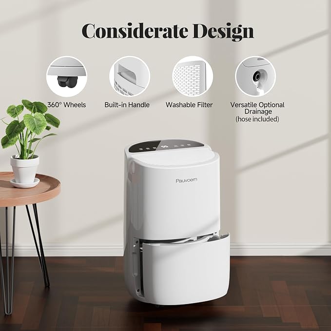 Energy Star Smart Dehumidifier for Home & Basement, 35 Pints, 37dB Ultra Quiet - Image 8