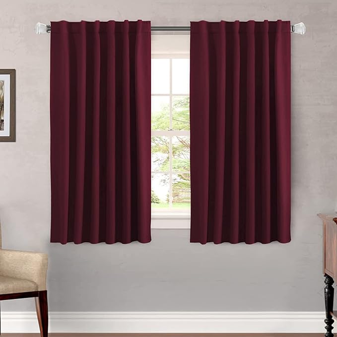 H.VERSAILTEX Christmas Blackout Curtains Thermal Insulated Window Treatment by HVERSAILTEX