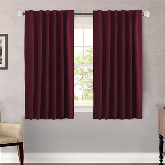 H.VERSAILTEX Christmas Blackout Curtains Thermal Insulated Window Treatment by HVERSAILTEX