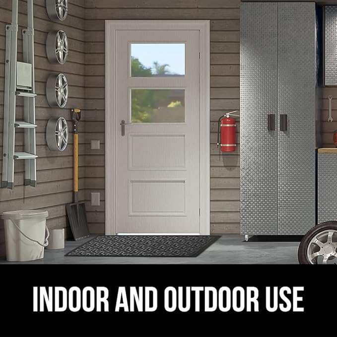 GORILLA GRIP 100% Waterproof All-Season WeatherMax Doormat, US Designed Natural - Image 9