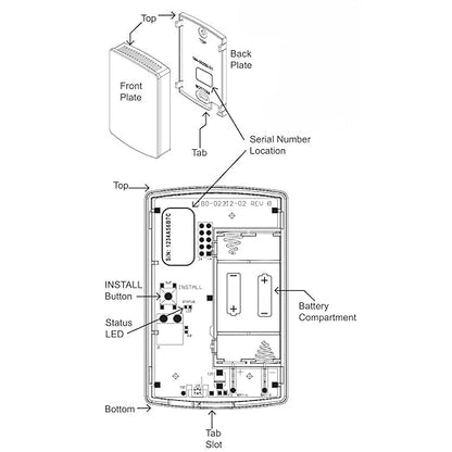 Trane Part# ZSENS930AW00MA Wireless Remote Indoor Z-Wave Temperature/Humidity - Image 7