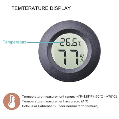 4pcs Mini Hygrometer Thermometer Indoor Outdoor Round Humidity Meter - Image 5