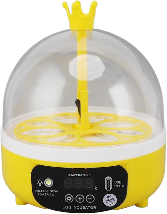 7W Egg Incubator, 4 Egg Poultry Incubator by Hapivida