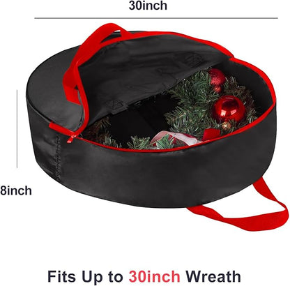 TQS Christmas Wreath Storage Bag 30inch -Large Christmas Wreath Storage - Image 2