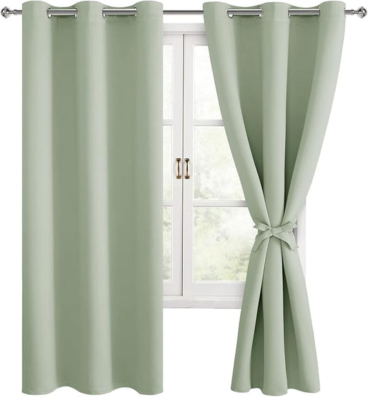 Hiasan Blackout Curtains for Bedroom, 42 x 63 Inches Length by Hiasan