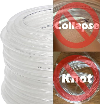 DAVCO 5ft x 1" Dia Clear Vinyl Tubing, Flexible Hybrid PVC Tubing Hose - Image 6