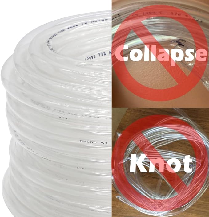 DAVCO 3/4" ID x 5ft Clear Vinyl Tubing, Low Pressure Flexible PVC Tubing - Image 6
