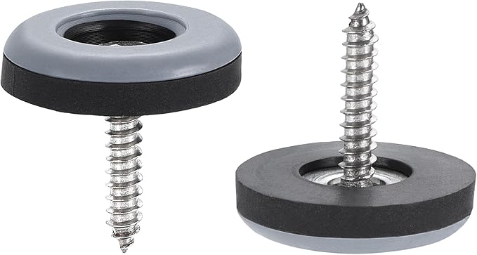 uxcell 22mm Furniture Feet Slider Glides Screw-in Chair Leg Protector Pads PTFE - Image 4