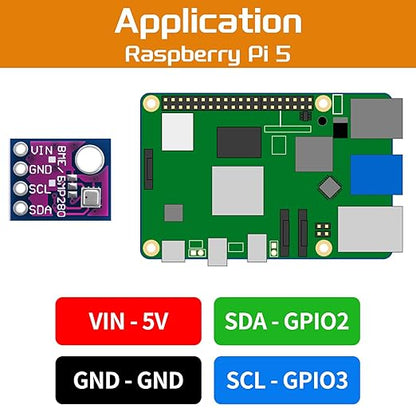 4pcs BME280 5V Sensor Module GY-BME280-5 Atmospheric Pressure Sensor - Image 5