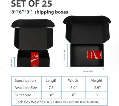 Small Shipping Boxes 8x6x3 Inch - Image 2
