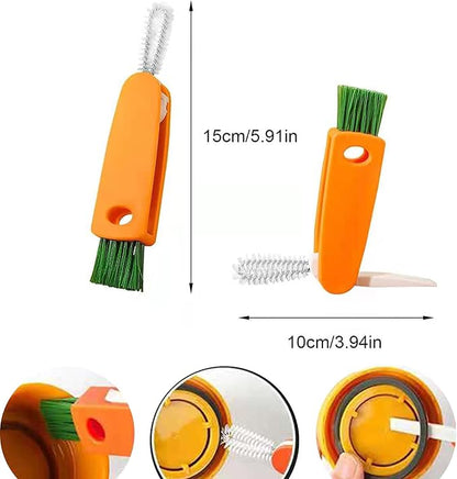 3 in 1 Multifunctional Mini Cup Glass Cover Cleaning Brush, Bottle Cleaning - Image 6