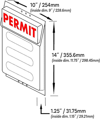 Mediz Outdoor Permit Brochure Box - Image 4