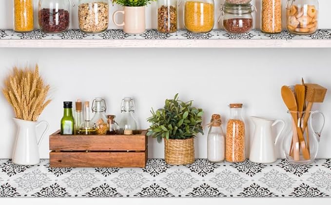 12" W x 120" L Floral Drawer and Shelf Liner - Image 2