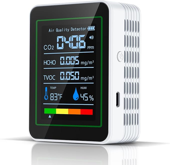 Indoor Air Quality Monitor, LXIANGN 5 in 1 Professional Air Quality Detector by LXIANGN