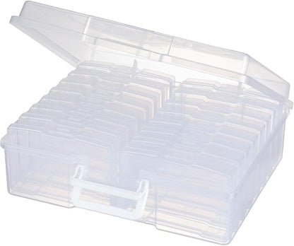 novelinks Transparent 4" x 6" Photo Organizers and Photo Storage Box by novelinks