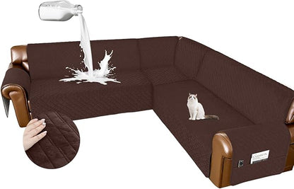 Arfntevss Waterproof Sectional Couch Covers L Shape Washable Velvet Sofa Cover by Arfntevss