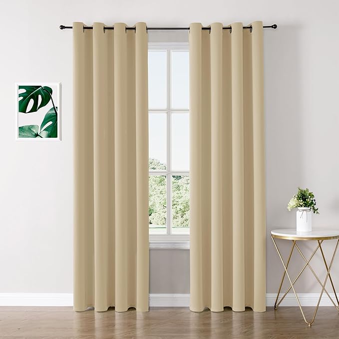 ChrisDowa Blackout Curtains 120 inches Long by ChrisDowa