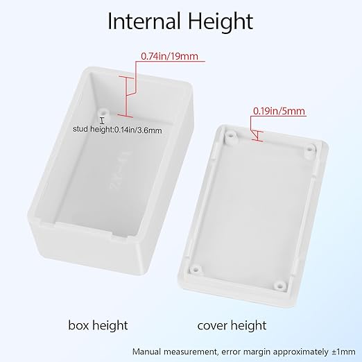 Project Box 8 Pieces Electrical Box Small Junction Box ABS Plastic Enclosure - Image 5
