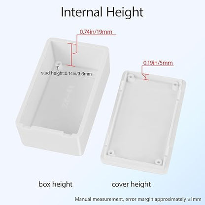 Project Box 8 Pieces Electrical Box Small Junction Box ABS Plastic Enclosure - Image 5