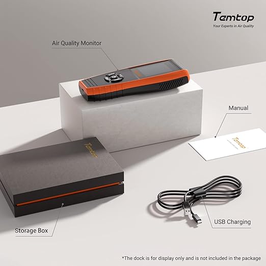 Temtop Air Quality Monitor PM2.5 PM10 Particle Counter, Formaldehyde, - Image 9