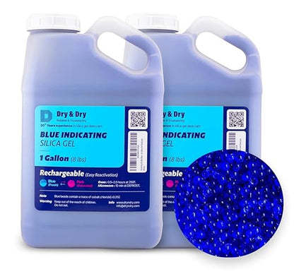 Dry & Dry Blue Indicating Silica Gel Beads Desiccants by DryDry