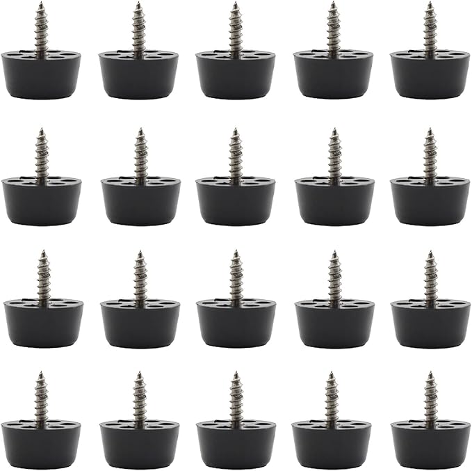 20PCS Round Furniture Pads, TTZEZE Heavy Duty Nail-on ABS Plastic Pad - Image 7
