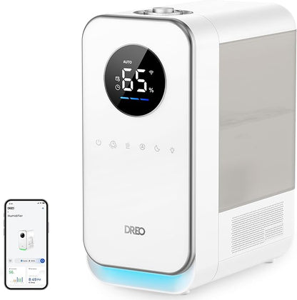 DREO Humidifiers for Bedroom, Top-filled Smart Quiet Cool Mist Humidifiers for by DREO