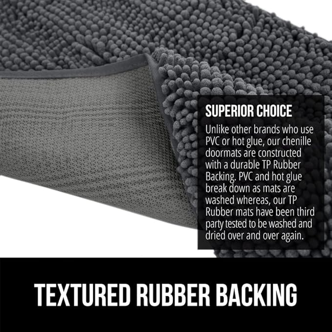 GORILLA GRIP SOAKSTOPPER Dog Door Mat, 60x36 Machine Washable Rug Absorbent - Image 5