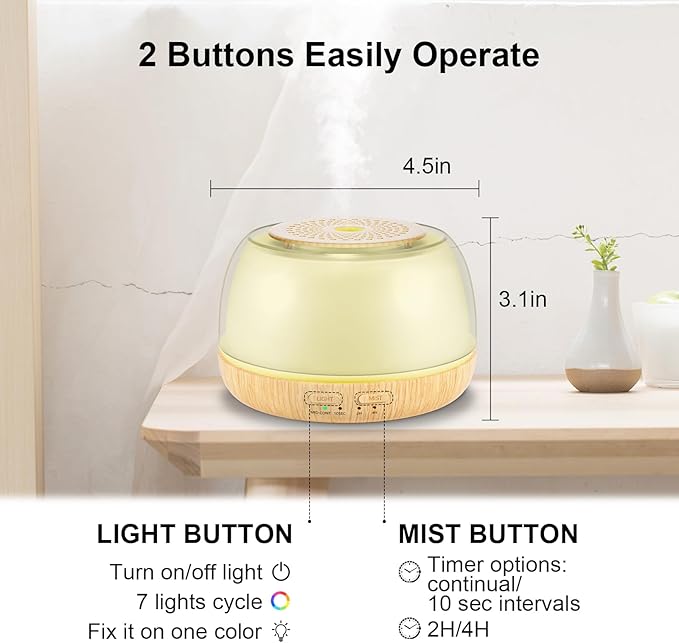 300ml Essential Oil Diffuser - Image 5