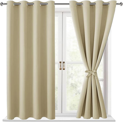 Hiasan Blackout Curtains for Bedroom, 52 x 63 Inches Length - Image 9