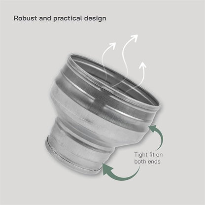 Vent Systems 5" Inch to 3" Inch Duct Reducer Adapter Connector Fitting Pipe - Image 4