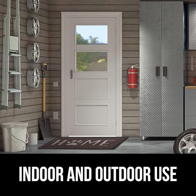 GORILLA GRIP 100% Waterproof All-Season WeatherMax Doormat, US Designed Natural - Image 9